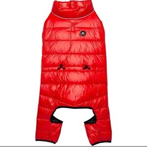 PAJAR red Vinnie Vinnie Quilted Jacket Dog Puffer insulated Snowsuit Large NWT